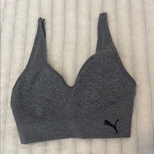 Puma Women's Charcoal Sports Bra